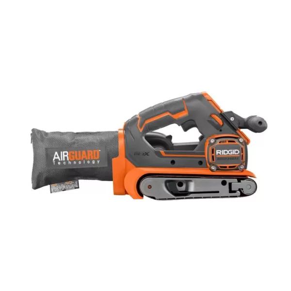 RIDGID 18-Volt Cordless 2-Tool Combo Kit with OCTANE Brushless Jig Saw and Brushless 3 in. x 18 in. Belt Sander (Tools Only)