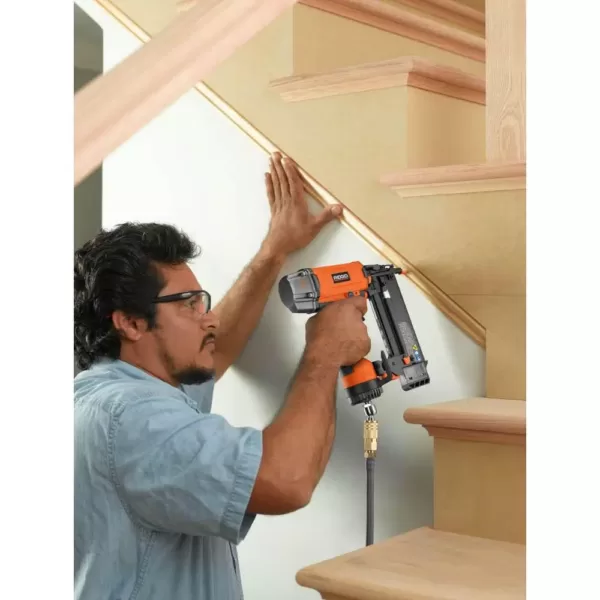 RIDGID 18-Gauge 2-1/8 in. Brad Nailer and 16-Gauge 2-1/2 in. Straight Finish Nailer Kit