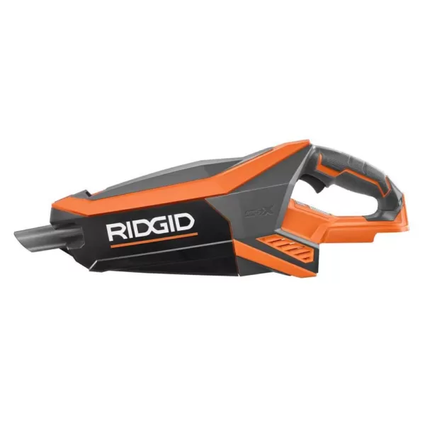 RIDGID 18-Volt GEN5X Cordless Brushless Vacuum (Tool Only) with Floor Nozzle, Crevice Nozzle and 2 ft. Extention Tube