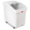 Rubbermaid Commercial Products 30.9 Gal. White ProSave Mobile Ingredient Bin with 32 oz. Scoop