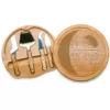 TOSCANA 10.2 in. Death Star Circo Cheese Board and Tools Set