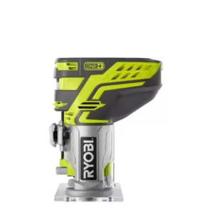 RYOBI 18-Volt ONE+ Cordless Fixed Base Trim Router with Tool Free Depth Adjustment with 2.0 Ah Battery and Charger Kit