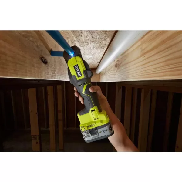 RYOBI 18-Volt ONE+ PEX Crimp Ring Press Tool with 2.0 Ah Lithium-Ion Battery and Dual Chemistry IntelliPort Charger