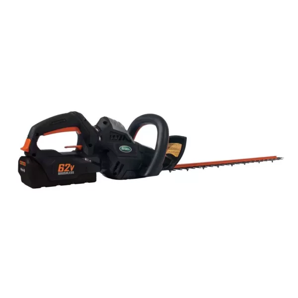 Scotts 24 in. 62-Volt Lithium-Ion Cordless Hedge Trimmer - 2.5 Ah Battery and Charger Included