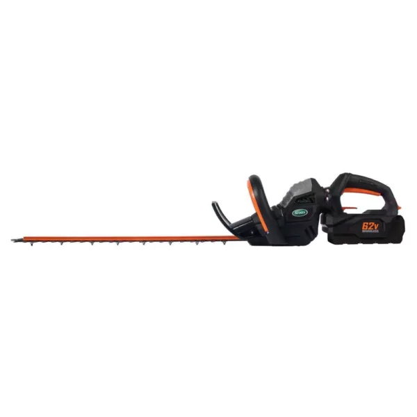 Scotts 24 in. 62-Volt Lithium-Ion Cordless Hedge Trimmer - 2.5 Ah Battery and Charger Included