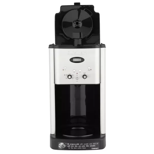 Cuisinart Brew Central 12-Cup Stainless Steel Drip Coffee Maker with Glass Carafe