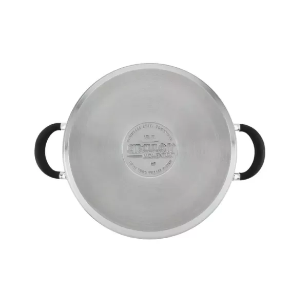 Circulon Momentum 5 qt. Round Stainless Steel Nonstick Dutch Oven with Glass Lid