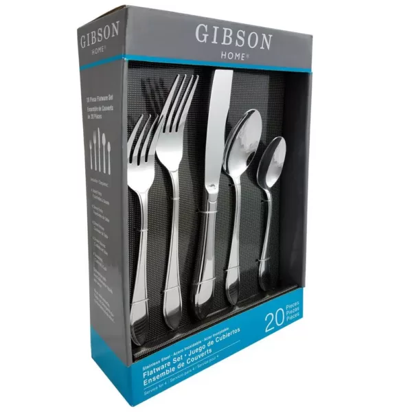 Gibson Home Herington 20-Piece Stainless Steel Flatware Set (Service for 4)