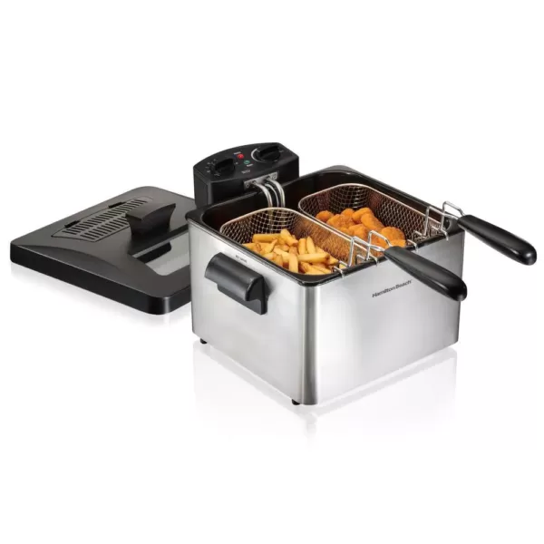 Hamilton Beach Professional-Style 3-Basket Deep Fryer