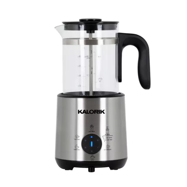 KALORIK Bartista 3-Cup Stainless Steel Electric French Press Coffee Maker