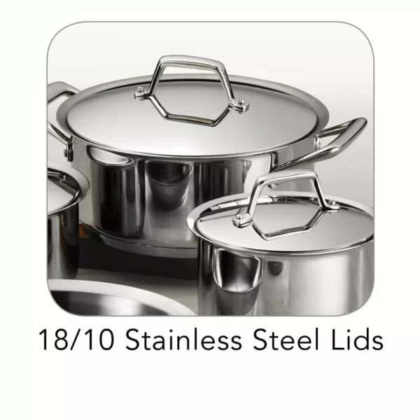 Tramontina Gourmet Prima 8-Piece Stainless Steel Cookware Set