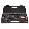 Stalwart 1/4, 3/8 and 1/2 Drive Socket Set SAE and Metric (52-Piece)