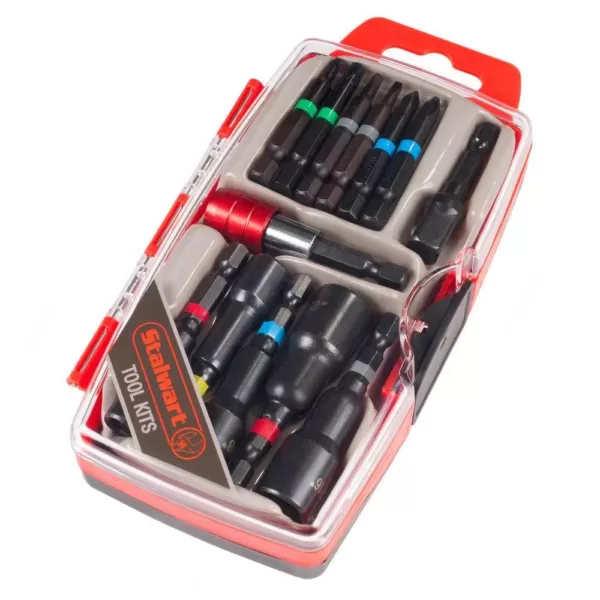 Stalwart Power Bit and SAE Nut Driver Set (13-Piece)