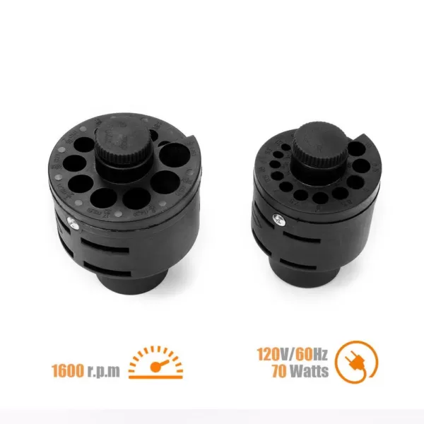 Stark 4.75 in. Drill Bit Sharpener with Dual Heads (9/64 in. to 25/64 in. and 5/16 in. to 5/8 in. Sharpening Size)