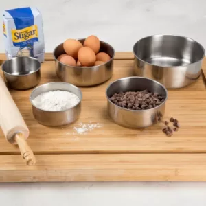 Chef Buddy 7.25 in. Stainless Steel Bowl Set (5-Pack)