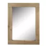 Stonebriar Collection Medium Rectangle Brown Casual Mirror (24.16 in. H x 18.11 in. W)