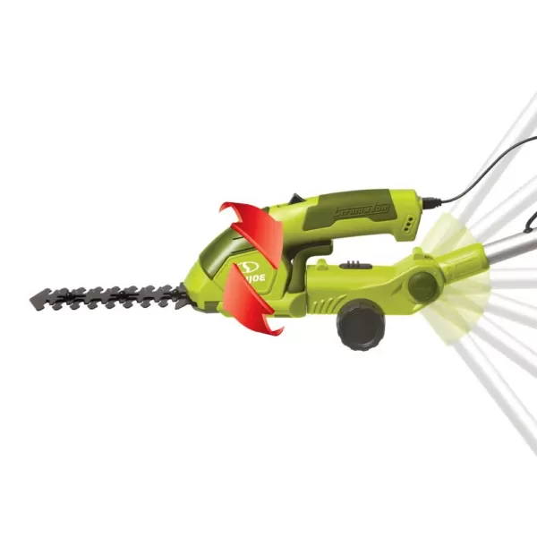 Sun Joe 7.2-Volt 2-in-1 Cordless Grass Shear and Hedge Trimmer with Extension Pole