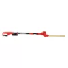 Sun Joe 18 in. 3.8 Amp Electric Telescoping Pole Hedge Trimmer, Red