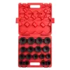 SUNEX TOOLS 3/4 in. Drive Heavy Duty Metric Impact Socket Set (17-Piece)