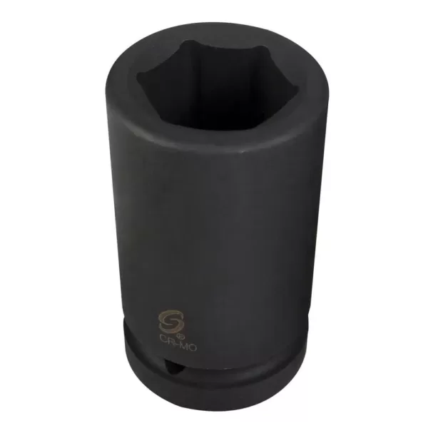 SUNEX TOOLS 1-11/16 in. 1 in. Drive 6-Point Deep Impact Socket