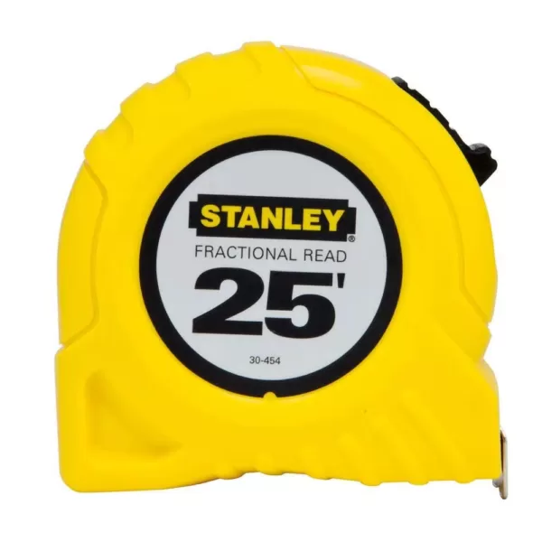 Stanley 25 ft. x 1 in. Fractional Read Scale Tape Measure