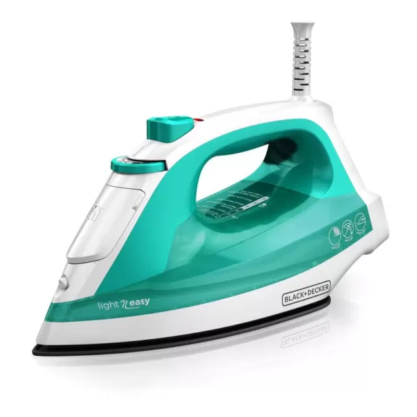 BLACK+DECKER Light 'N Easy Compact Steam Iron, Teal