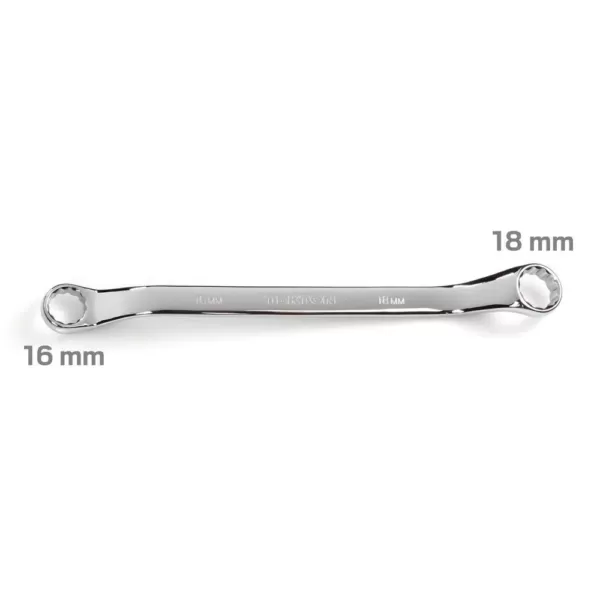 TEKTON 16 mm x 18 mm 45° Offset Box End Wrench