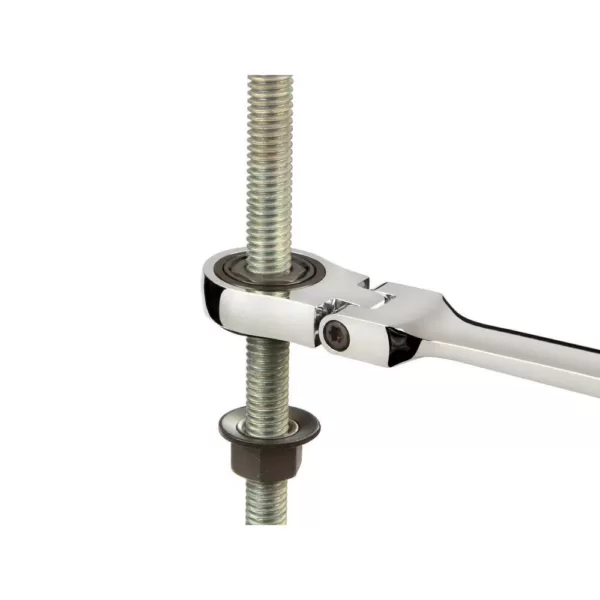 TEKTON 8-16 mm Flex-Head Ratcheting Combination Wrench Set (9-Piece)