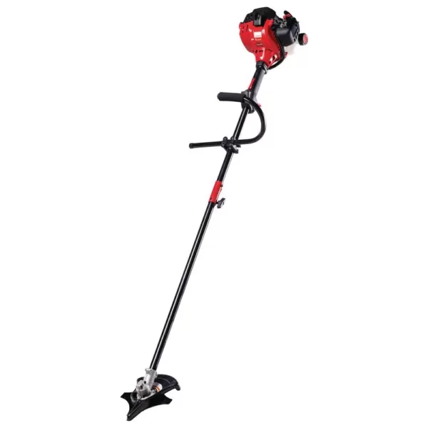 Troy-Bilt 27cc Gas 2-Cycle Straight Shaft Attachment Capable Gas Brushcutter with String Trimmer Head Included