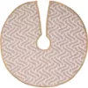 VHC Brands 21 in. Magdalene Mauve Purple Glam Christmas Decor Mini Tree Skirt