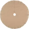 VHC Brands 48 in. Jute Burlap Natural Tan Holiday Rustic and Lodge Decor Tree Skirt