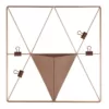 WallPops Rose Gold Triangle Metal Grid with Pocket Wall Organizer