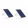 Wasserstein Solar Panel Compatible with Ring Spotlight Cam Battery and Ring Stick Up Cam Battery (2 Pack, White)