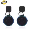 Wasserstein AC Outlet Wall Mount Compatible with Echo Dot (3rd Gen) - Flexible Mounting for Your Alexa Smart Speaker (2-Pack, White)