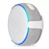 Wasserstein Wall Mount Compatible with Echo Dot (3rd Gen) - Mounting Alternative for Your Alexa Smart Speaker in White (1-Pack)