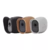 Wasserstein Arlo Pro and Pro 2 Protective Sunroof Silicone Skins - Accessorize and Protect Your Camera (3-Pack, Black/Brown/Gray)