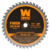 WEN 7.25 in. 40-Tooth Carbide-Tipped Professional Finish Saw Blade for Miter Saws and Circular Saws