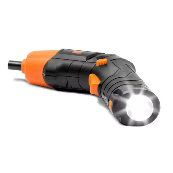 WEN 4-Volt Max Lithium Ion Rechargeable Cordless Electric Screwdriver and Flashlight with Carrying Case and 40+ Accessories