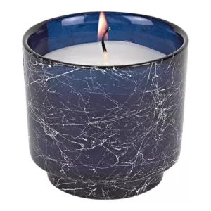 Badash Crystal 3.75 in. x 3.75 in. Handcrafted Glass Jar with Vanilla Scented Candle
