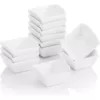 MALACASA 2.5 in. Porcelain White Ramekins Souffle Dishes Serving Bowls(Set of 12)