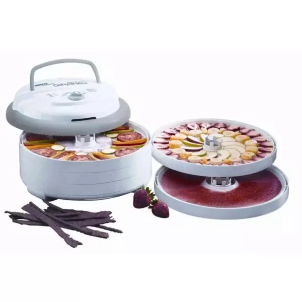 Nesco Snackmaster Pro 5-Tray White Food Dehydrator with Temperature Control