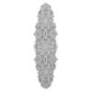 Heritage Lace Snowflake 19 in. W x 65 in. L White Floral Polyester Table Runner
