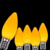 Wintergreen Lighting OptiCore C7 LED Gold Smooth/Opaque Christmas Light Bulbs (25-Pack)