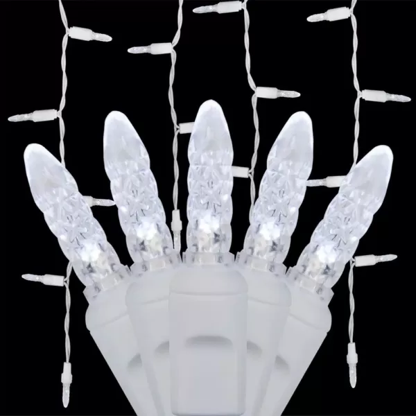 Wintergreen Lighting 7 ft. 70-Light M5 LED Cool White Icicle Light Set