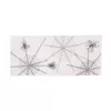 Xia Home Fashions 0.1 in. H x 16 in. W x 36 in. D Halloween Spider Web Double Layer Table Runner in White