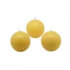 Zest Candle 2 in. Yellow Ball Candles (Box of 12)