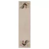Heritage Lace Rooster Run 16 in. W x 54 in. L Natural Floral Polyester Table Runner