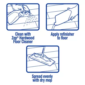 ZEP 32 oz. Hardwood and Laminate Floor Refinisher (Case of 12)