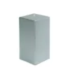 Zest Candle 3 in. x 6 in. Metallic Silver Square Pillar Candle Bulk (12-Box)