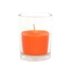 Zest Candle 2 in. Orange Round Glass Votive Candles (12-Box)